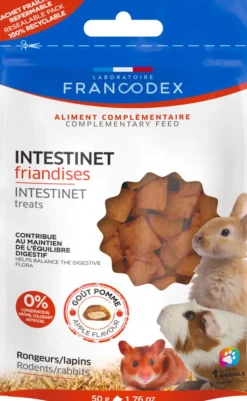 FRANCODEX Friandises intestinet pour NAC goût pomme - 50 g