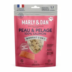 MARLY & DAN Friandises pour chat Freeze dried peau pelage - 40g