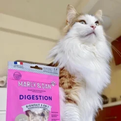 MARLY & DAN Friandises pour chat tendres bouchées digestion - 40 g