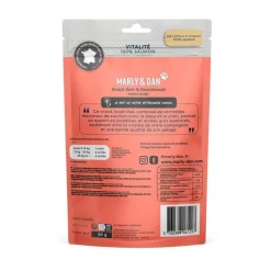 MARLY & DAN Friandises pour chien 100 % saumon Vitalité - 50g