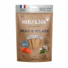 MARLY & DAN Friandises pour chien barres à mâcher peau et pelage - 80 g