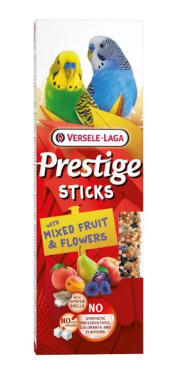 VERSELE LAGA Friandises pour petites perruches Prestige Sticks Mélange de Fruits & Fleurs - 2 x 30 g