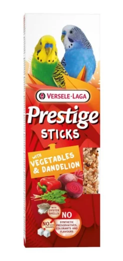 VERSELE LAGA Friandises pour petites perruches Prestige Sticks Légumes & Pissenlit - 2 x 30 g