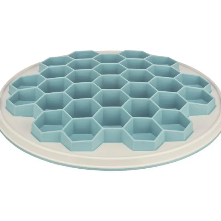 TRIXIE Gamelle anti-glouton pour chien coloris bleu Slow Feeding - Ø 30 cm