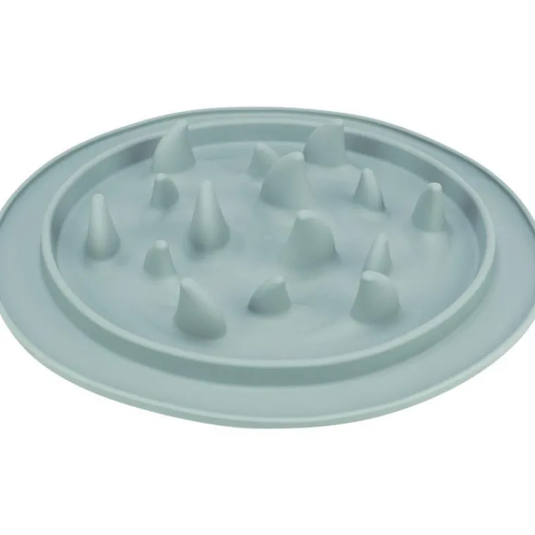 TRIXIE Gamelle anti-glouton pour chien coloris bleu Slow Feeding - Ø 24 cm