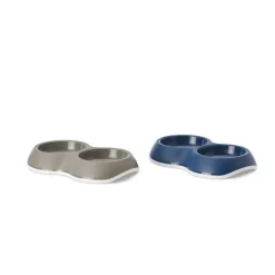 SAVIC Gamelle double pour chat ou petit chien - 2 x 200 ml