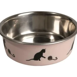 FLAMINGO Gamelle pour chat en inox rose Bella - 10 cm