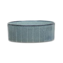 SCRUFFS Gamelle pour chien en grès coloris gris avec rayures Reactive Glaze - 19 x 19 x 8 cm