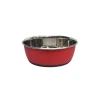 GIRARD Gamelle pour chien et chat coloris rouge mat en inox Tyrol – 950 ml