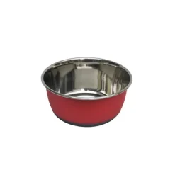 GIRARD Gamelle pour chien et chat coloris rouge mat en inox Tyrol – 500 ml