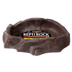 ZOOMED Gamelle pour reptile en plastique recyclé coloris gris Repti Rock - Taille XL