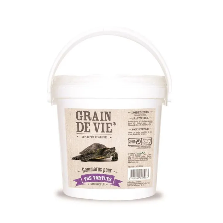 GRAIN DE VIE Gammarus pour tortues - 1,2 L
