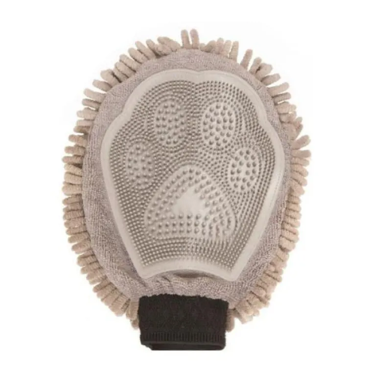 DGS Gant de toilettage gris - 25 x 18 cm