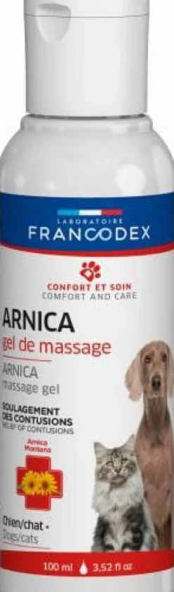 FRANCODEX Gel de massage à l'arnica pour chien et chat - 100 ml