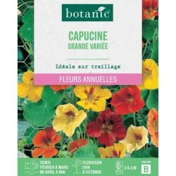 BOTANIC® Graines de capucine grande variée - graines à semer