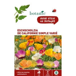 BOTANIC® Graines de Eschscholzia de californie simple varié - graines à semer