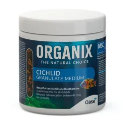 BLUE CORAL Granulé pour Cichlidé Omnivore, taille M, OASE Organix Cichlidé Granulé - 250ml