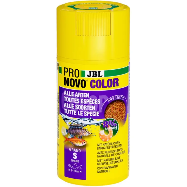 JBL Granulés pour poissons d'aquarium Recharge Pronovo Couleur Grano S Click - 100 ml
