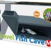 SUPERFISH Grotte de poisson sous-gravier pour aquarium coloris marron - 22 x 9,5 x 95 cm