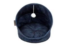 SCRUFFS Grotte pour chat bleu Kensington – Taille 44 x 44 x 48 cm