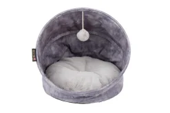 SCRUFFS Grotte pour chat gris Kensington – Taille 44 x 44 x 48 cm