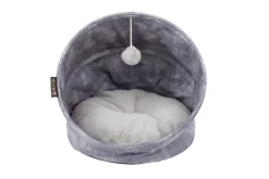 SCRUFFS Grotte pour chat gris Kensington – Taille 44 x 44 x 48 cm