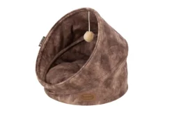 SCRUFFS Grotte pour chat marron Kensington – Taille 44 x 44 x 48 cm
