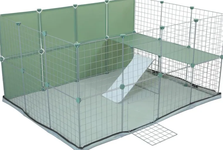 ZOLUX Habitat Neopark Life pour lapin coloris vert – 140 x 105 x 70 cm