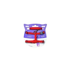 BOBBY Harnais + laisse pour chat Safe rouge XS