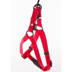MARTIN SELLIER Harnais baudrier réglable rouge pour chien - 4x90/110 cm