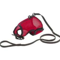 FERPLAST Harnais pour lapin ou chat en filet nylon coloris rouge Jogging – XL