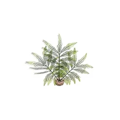 LABEO Herbe déco verte en plastique 30 cm