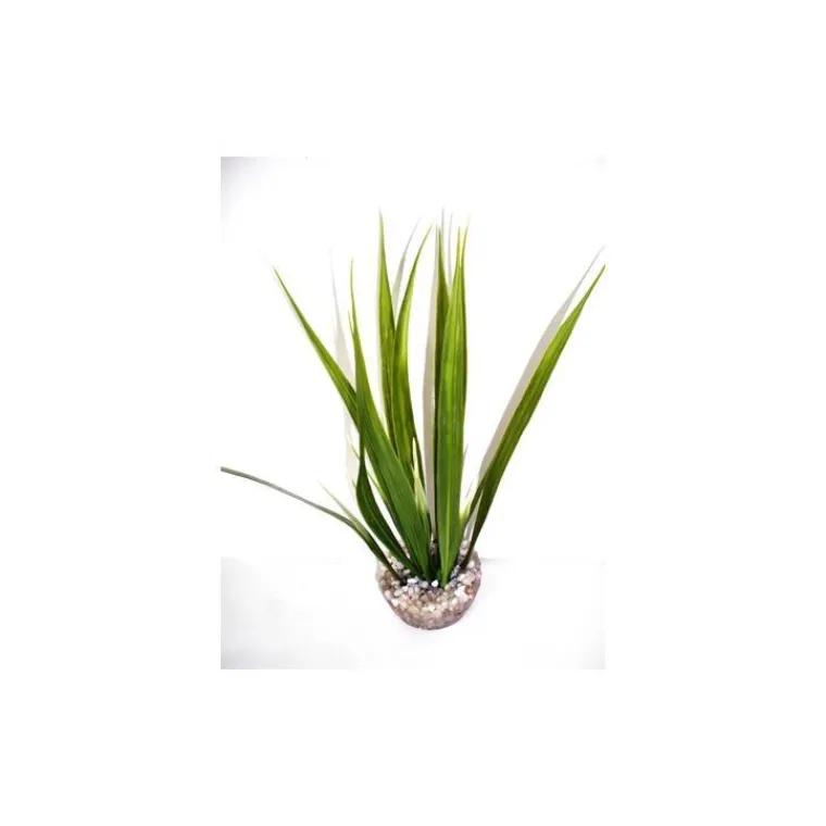 LABEO Herbe verte en plastique petit modèle 16 cm