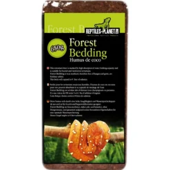 REPTILE PLANET Humus de coco compressé pour terrarium coloris marron Forest Bedding - 650 g
