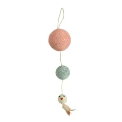 BOBBY Jouet à griffer pour chat coloris rose Plume - 55 x 12 cm