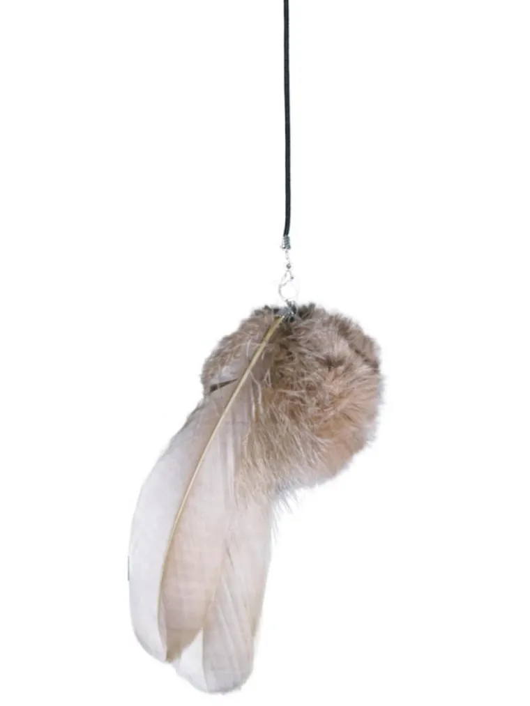 PETREBELS Jouet à plumes pour chat coloris capuccino Funky Rebels