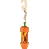 FLAMINGO Jouet à suspendre carotte et luffa pour rongeurs Ø4,5x23 cm