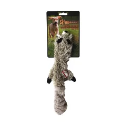 SKINNEEEZ Jouet 34cm raton laveur peluche pour chien