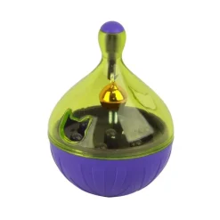 BUBIMEX Jouet distributeur Culbuto IQ Jaune et violet pour chat