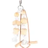 FLAMINGO Jouet oiseau batonnets coloris bois en corde naturelle - 22 cm