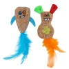 WOUAPY Jouet pour chat coloris multicolore Stranger Le Duo - 8 x 7,5 x 2 cm
