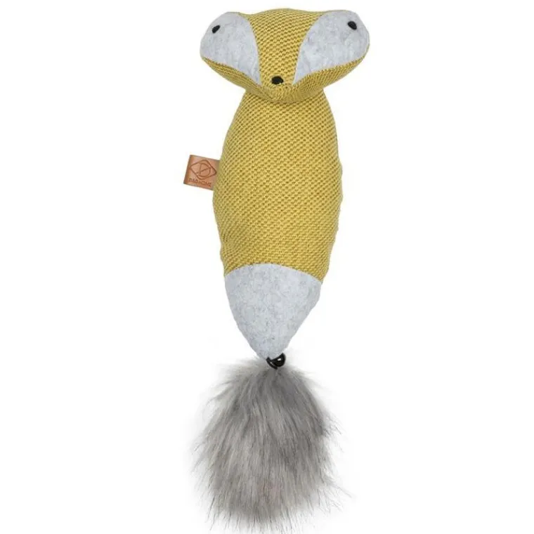 D&D HOME Jouet pour chat de grande taille coloris jaune raton laveur cuddle - 40 x 11 x 10 cm