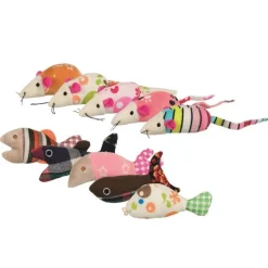TRIXIE Jouet pour chat en peluche et tissu - 9 à 12 cm