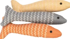 TRIXIE Jouet pour chat en tissu coloris multicolore poisson avec catnip - 20 cm