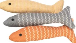 TRIXIE Jouet pour chat en tissu coloris multicolore poisson avec catnip - 20 cm