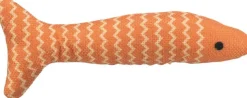 TRIXIE Jouet pour chat en tissu coloris multicolore poisson avec catnip - 20 cm