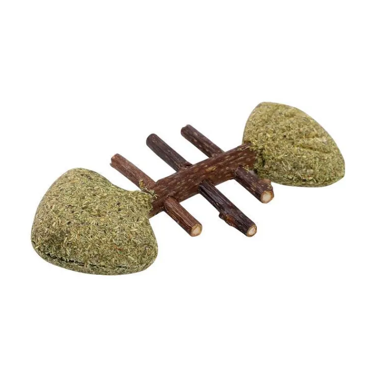 WOUAPY Jouet pour chat matatabi arrêtes de poisson 8,5x4x1 cm