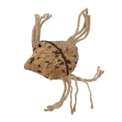 WOUAPY Jouet pour chat poisson en liège avec corde 9x7 cm