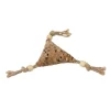WOUAPY Jouet pour chat triangle en liège avec corde 8x8 cm