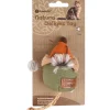 FLAMINGO Jouet pour chat vert/orange Natura Delight Souris - 16 cm